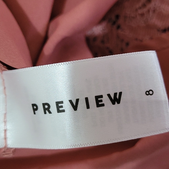 Preview size 8 rose pink lace dress - Picture 7 of 9